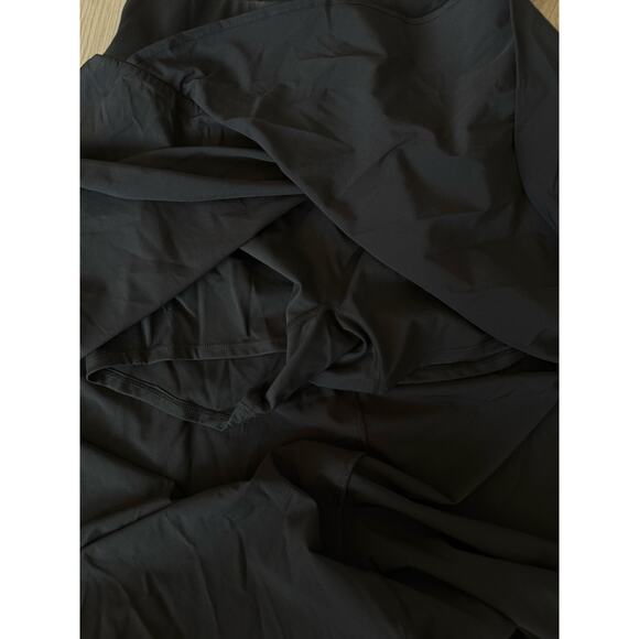 Halara Breezeful High Low Ruffle Flowy Quick Dry Casual Maxi Skirt Black L - Picture 3 of 9